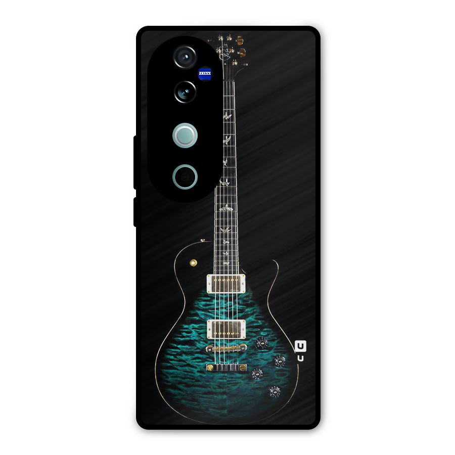 Royal Green Guitar Metal Back Case for Vivo V40