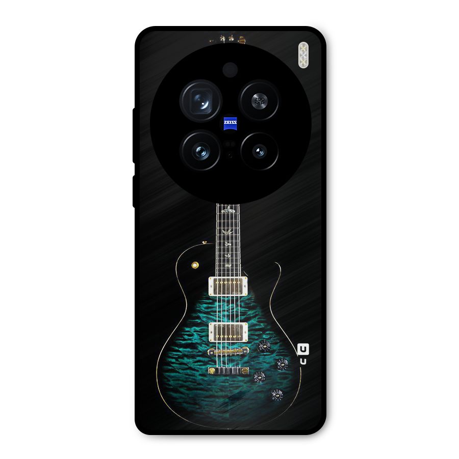 Royal Green Guitar Metal Back Case for Vivo X200 Pro