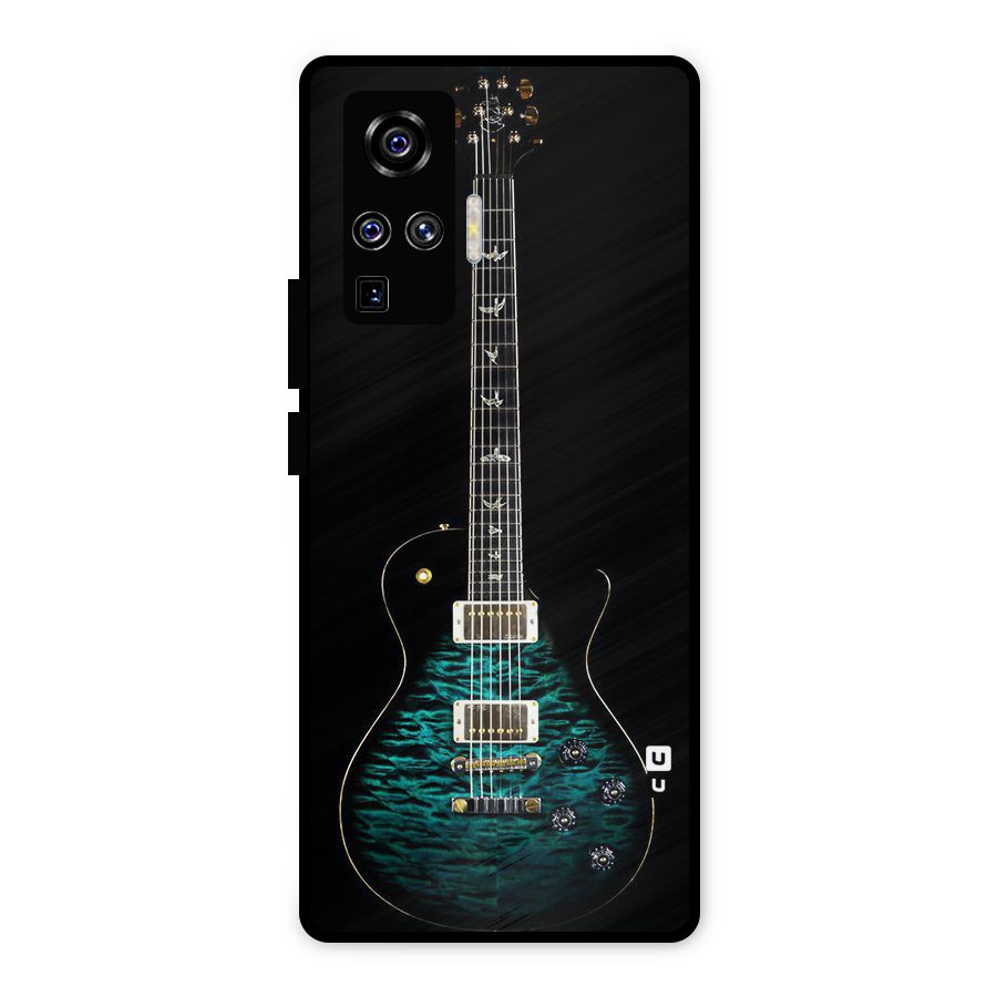 Royal Green Guitar Metal Back Case for Vivo X50 Pro