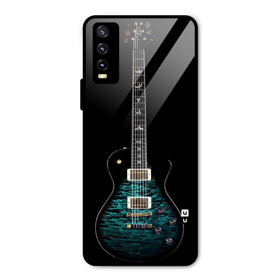 Royal Green Guitar Metal Back Case for Vivo Y20