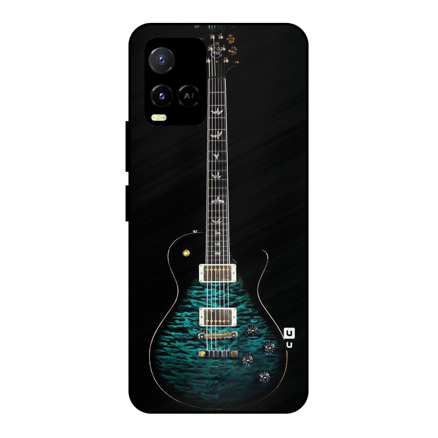 Royal Green Guitar Metal Back Case for Vivo Y21T