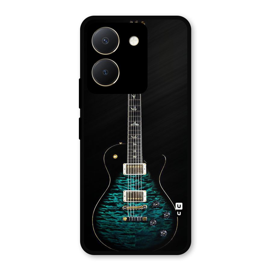 Royal Green Guitar Metal Back Case for Vivo Y36