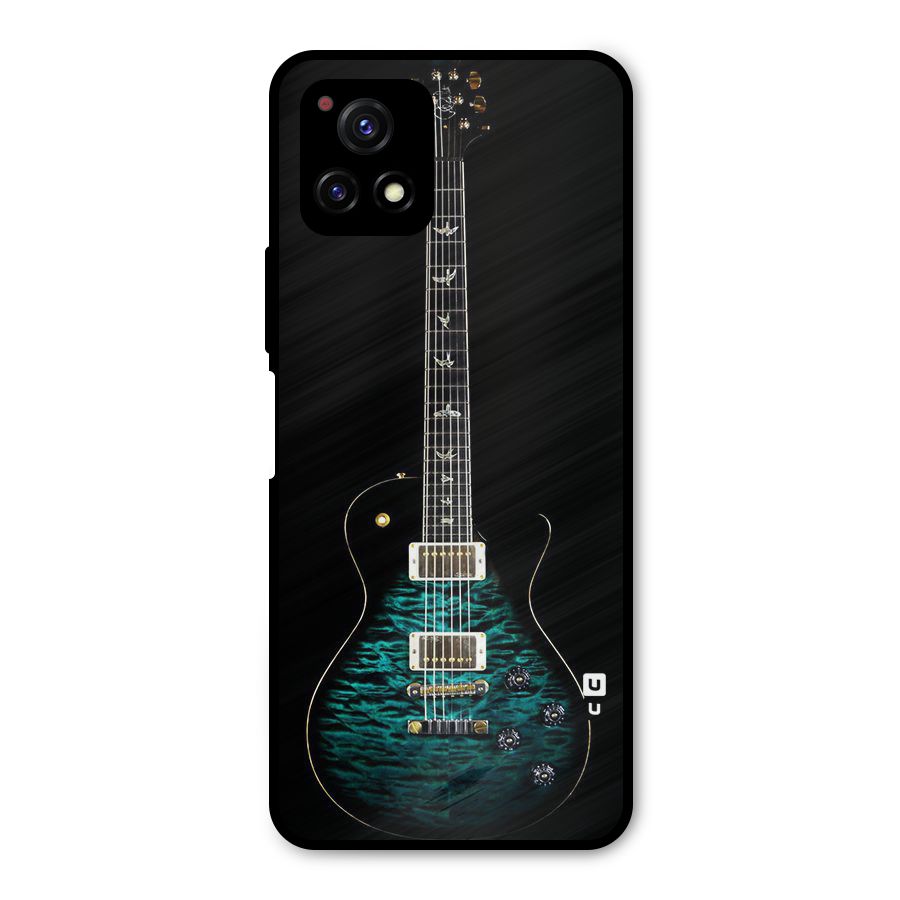 Royal Green Guitar Metal Back Case for Vivo Y72 5G