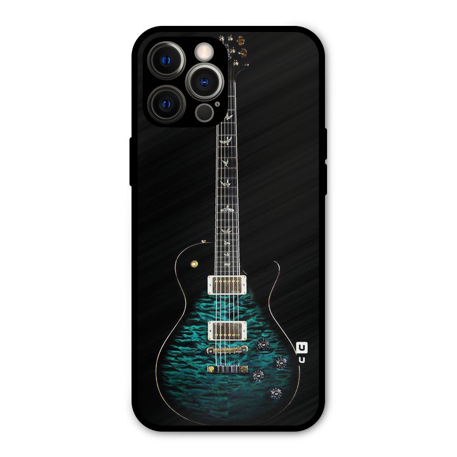 Royal Green Guitar Metal Back Case for iPhone 12 Pro Max
