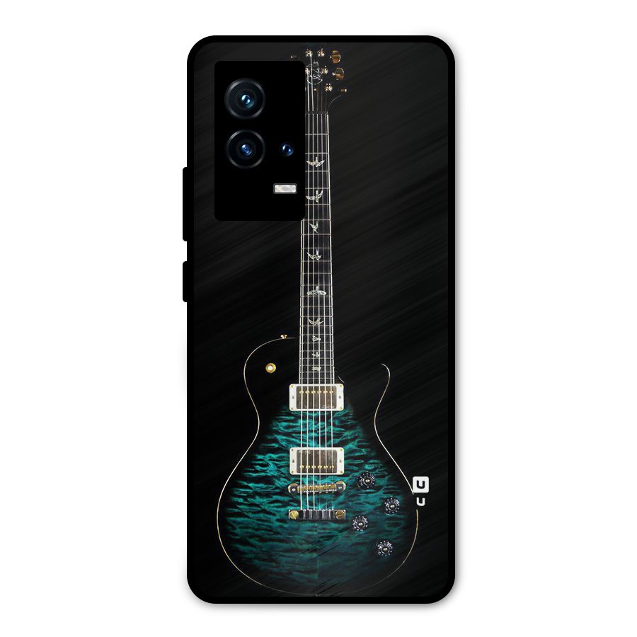 Royal Green Guitar Metal Back Case for iQOO 9 5G