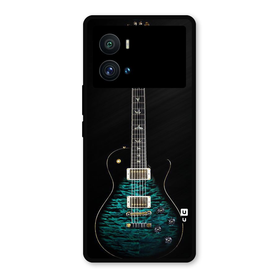 Royal Green Guitar Metal Back Case for iQOO 9 Pro