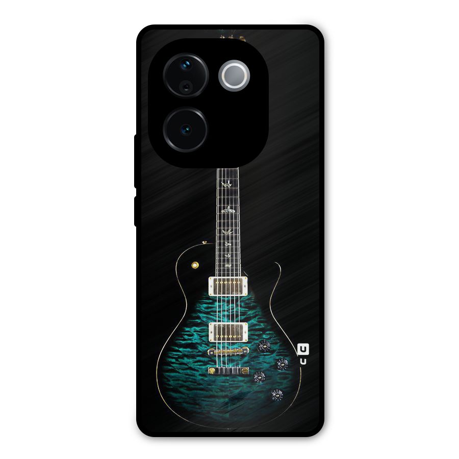 Royal Green Guitar Metal Back Case for iQOO Z9s Pro