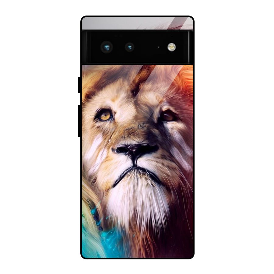 Royal Lion Glass Back Case for Google Pixel 6