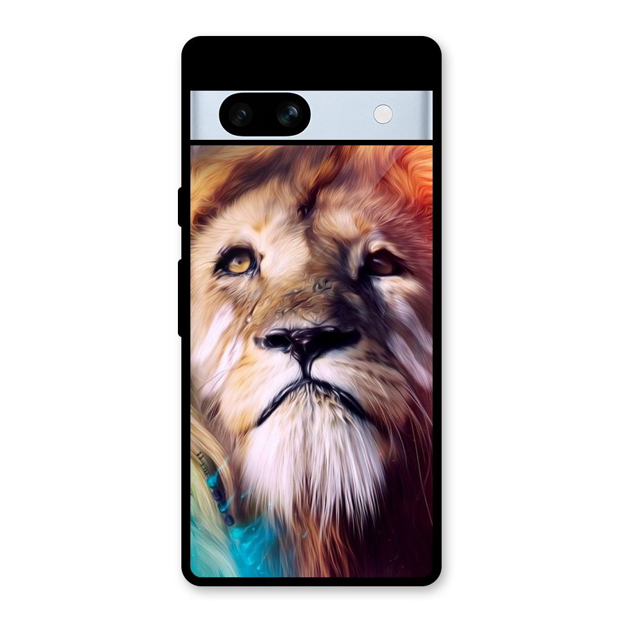 Royal Lion Glass Back Case for Google Pixel 7a