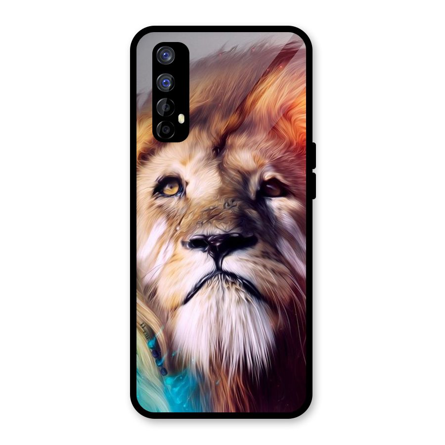 Royal Lion Glass Back Case for Realme Narzo 20 Pro