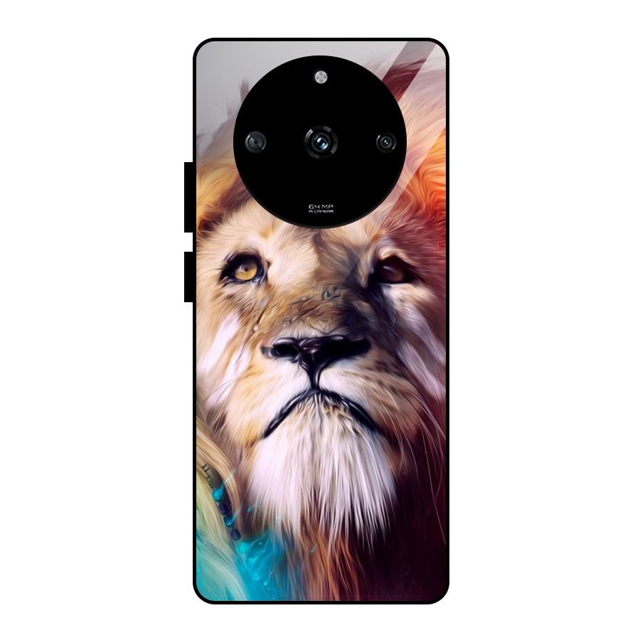 Royal Lion Glass Back Case for Realme Narzo 60 5G