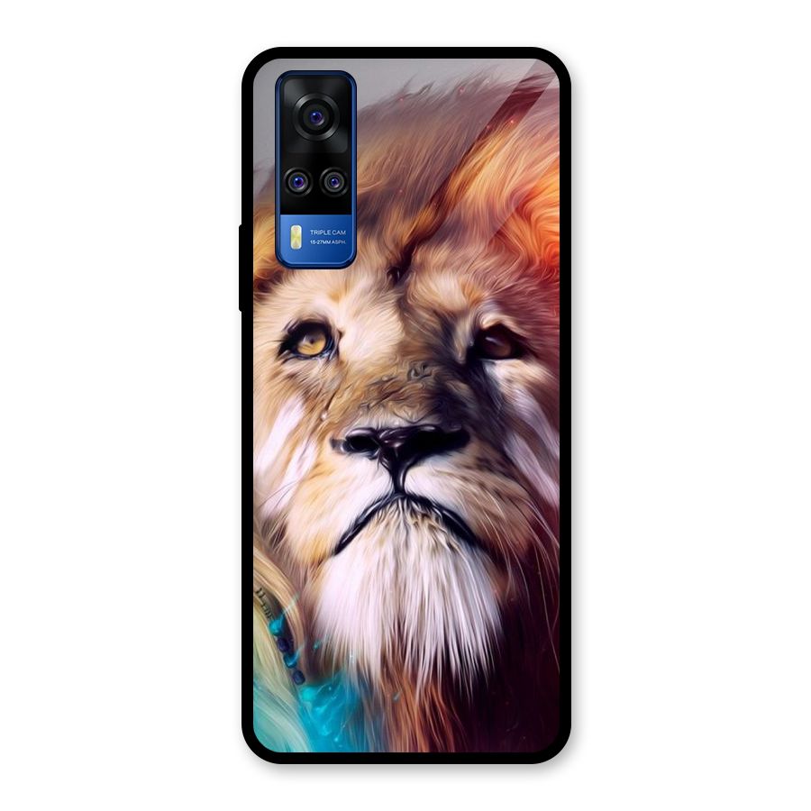 Royal Lion Glass Back Case for Vivo Y31