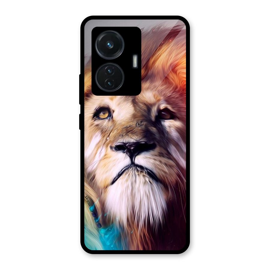 Royal Lion Glass Back Case for iQOO Z6 44W