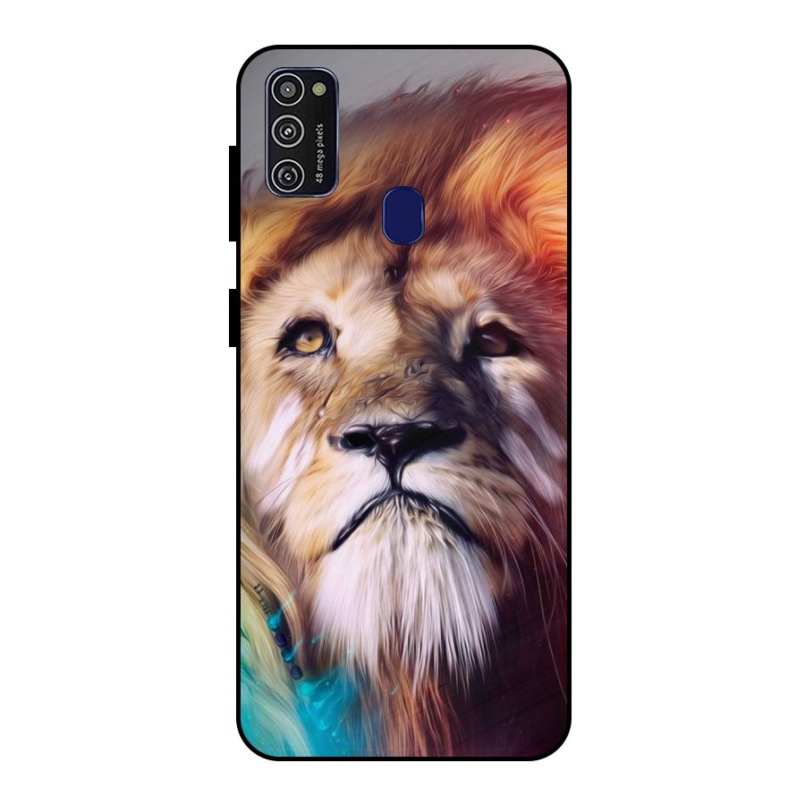 Royal Lion Metal Back Case for Galaxy M21