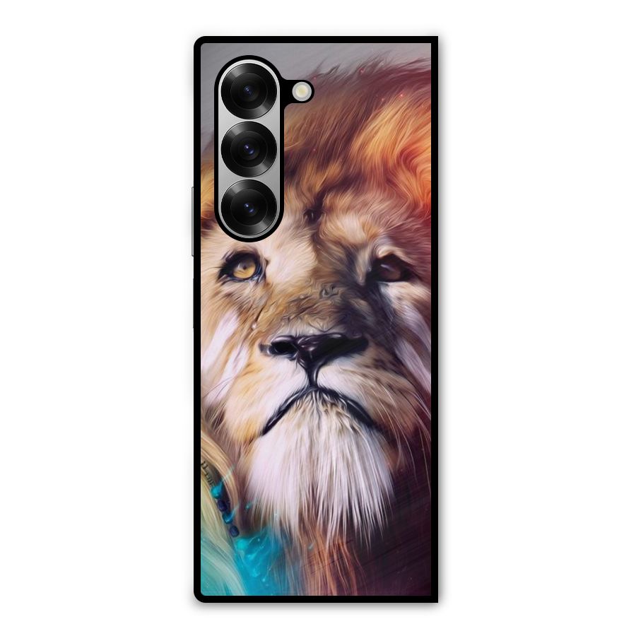 Royal Lion Metal Back Case for Galaxy Z Fold6