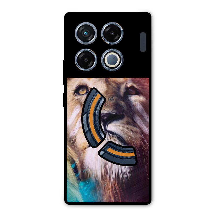 Royal Lion Metal Back Case for Infinix GT 20 Pro
