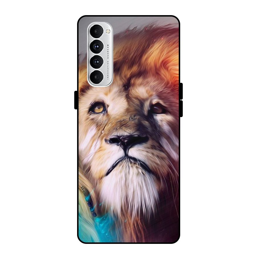 Royal Lion Metal Back Case for Oppo Reno4 Pro