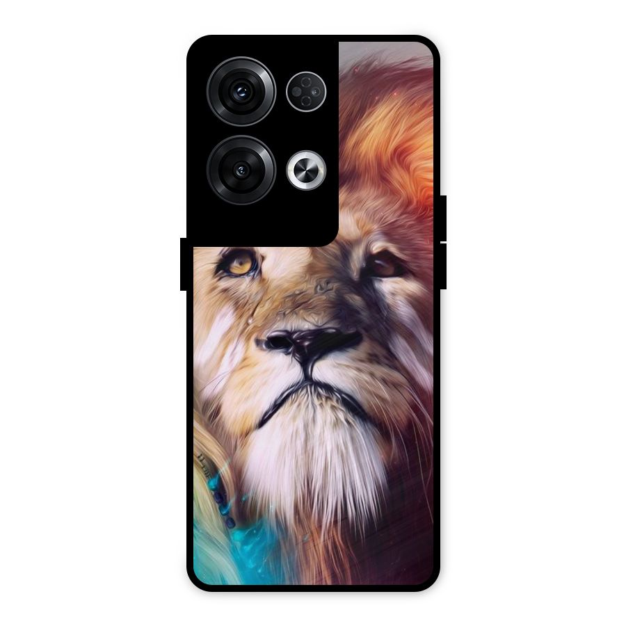 Royal Lion Metal Back Case for Oppo Reno8 Pro 5G
