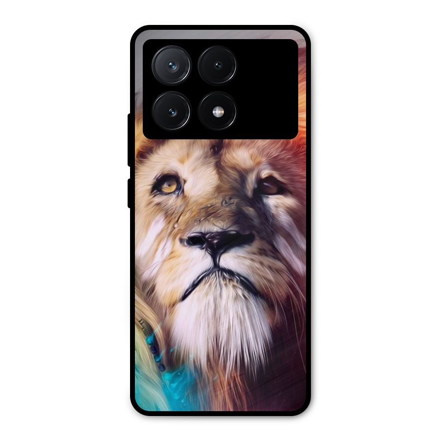 Royal Lion Metal Back Case for Poco X6 Pro