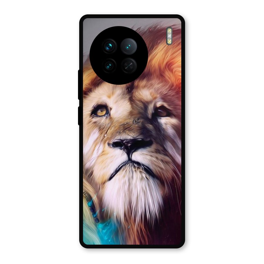 Royal Lion Metal Back Case for Vivo X90