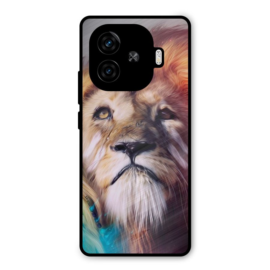 Royal Lion Metal Back Case for iQOO Z9 Turbo