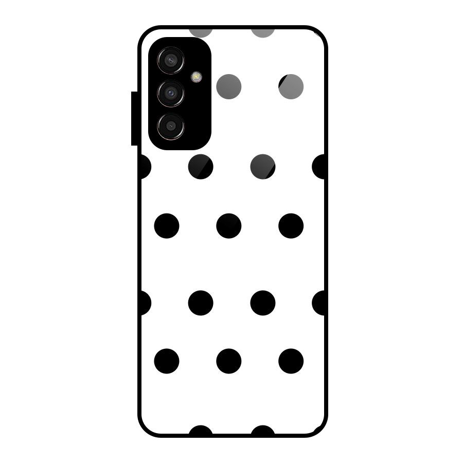 Royal Polka Dots Glass Back Case for Galaxy F13