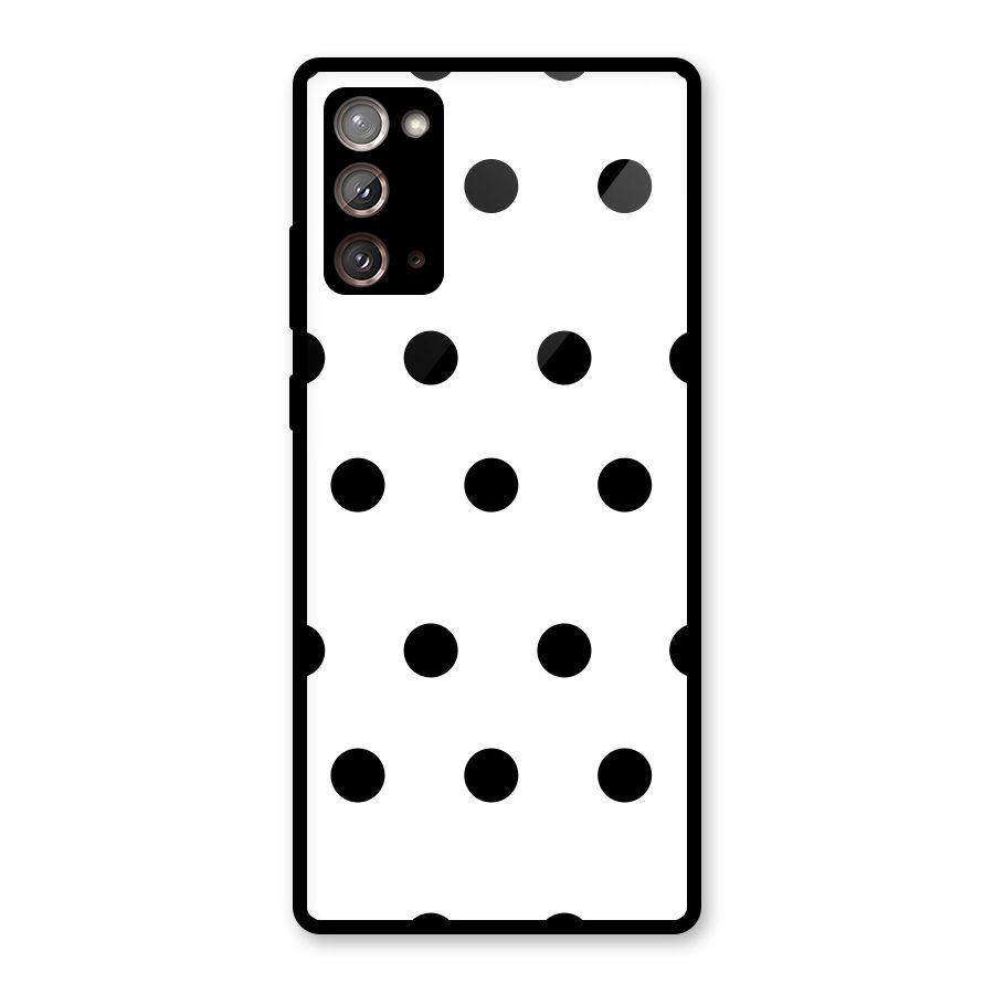 Royal Polka Dots Glass Back Case for Galaxy Note 20