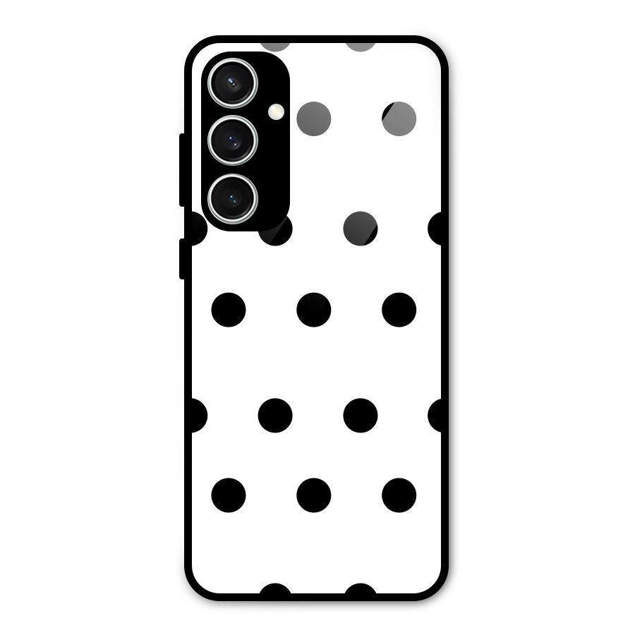 Royal Polka Dots Glass Back Case for Galaxy S23 FE