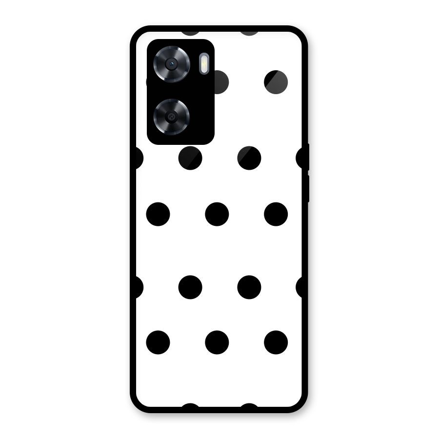 Royal Polka Dots Glass Back Case for OnePlus Nord N20 SE