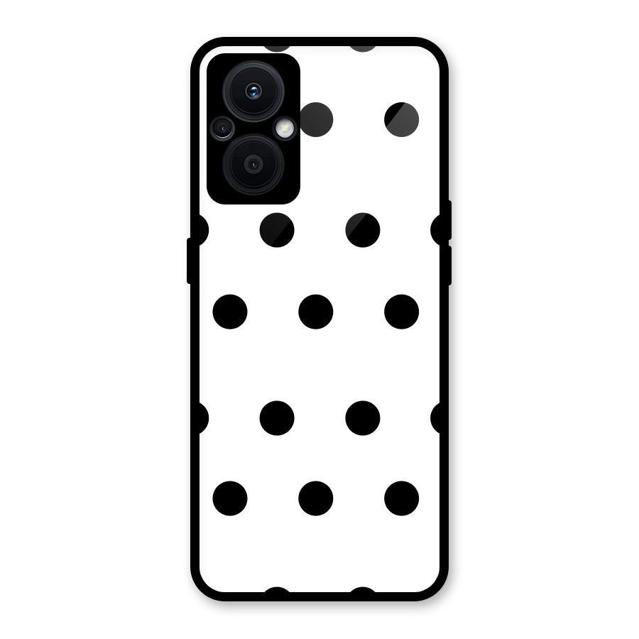 Royal Polka Dots Glass Back Case for Oppo F21s Pro 5G