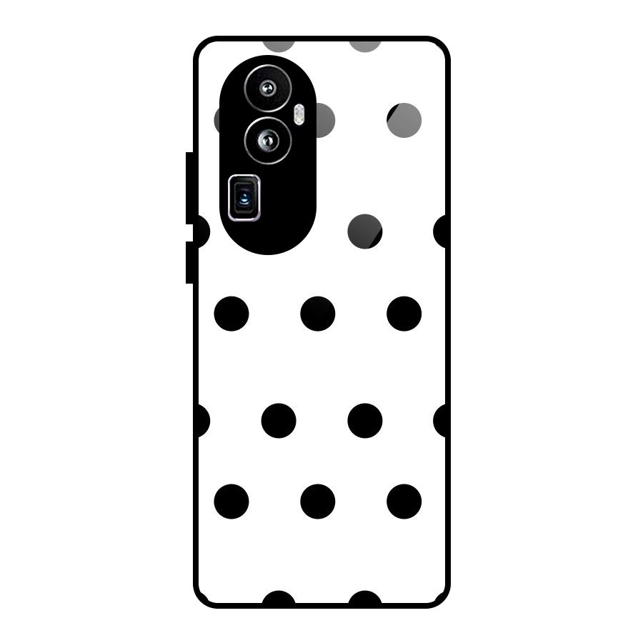 Royal Polka Dots Glass Back Case for Oppo Reno10 Pro Plus