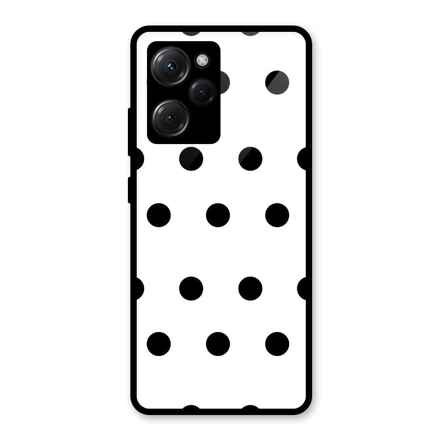 Royal Polka Dots Glass Back Case for Poco X5 Pro
