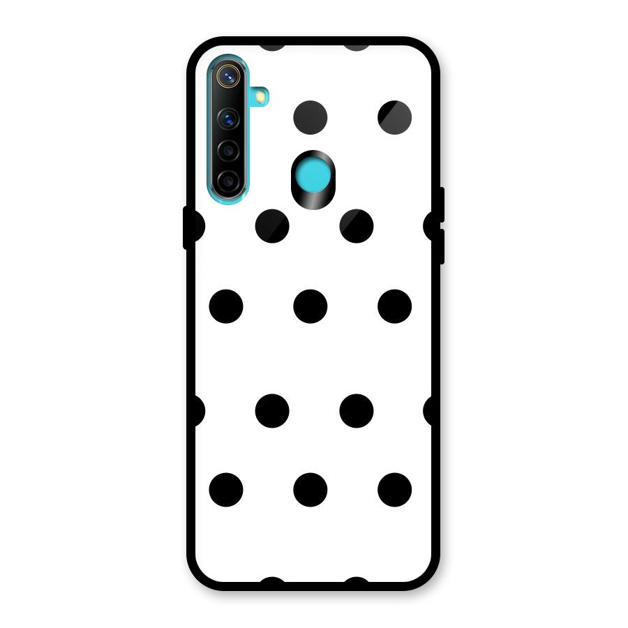 Royal Polka Dots Glass Back Case for Realme 5i