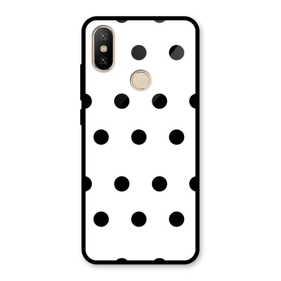 Royal Polka Dots Glass Back Case for Redmi A2