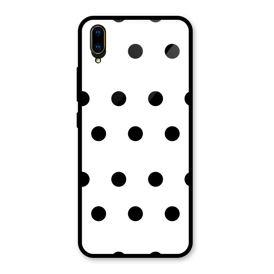 Royal Polka Dots Glass Back Case for Vivo V11 Pro