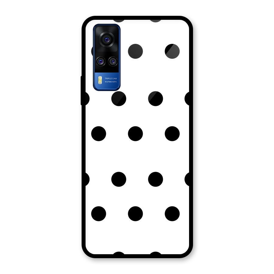 Royal Polka Dots Glass Back Case for Vivo Y31