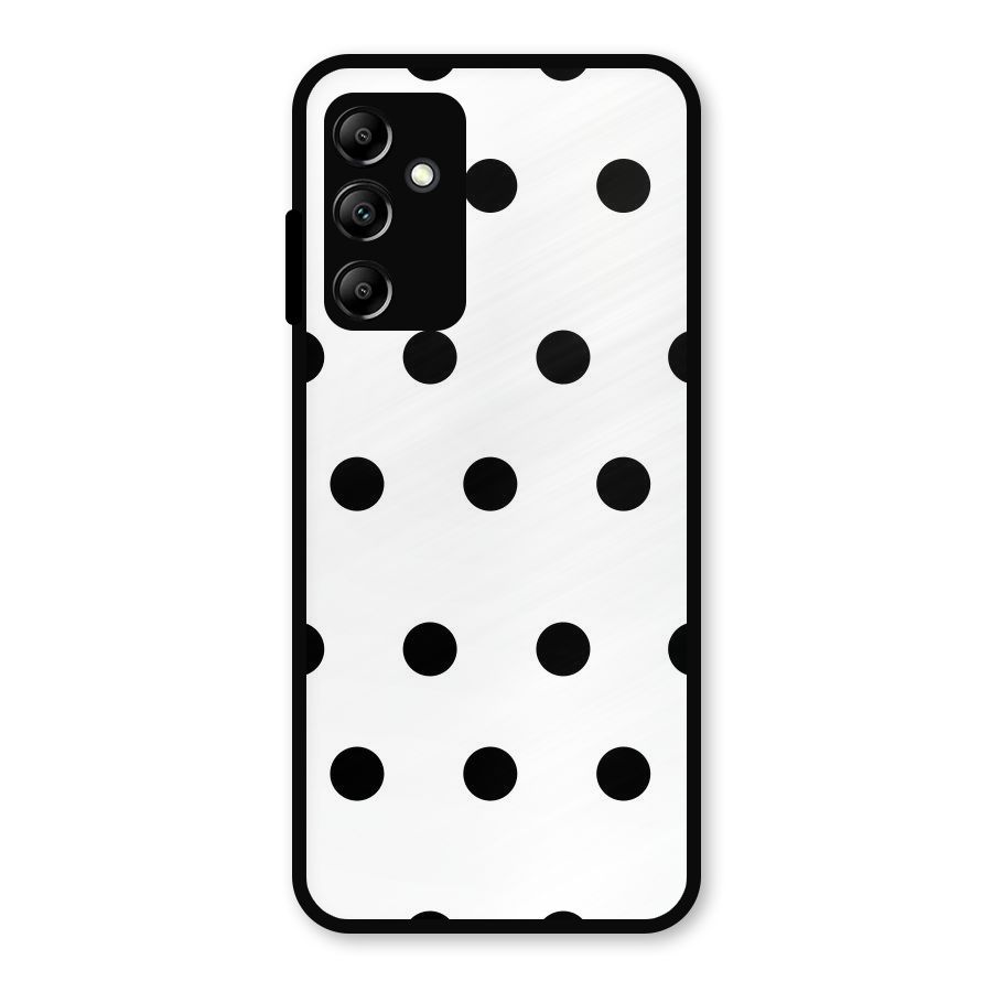 Royal Polka Dots Metal Back Case for Galaxy A14 5G