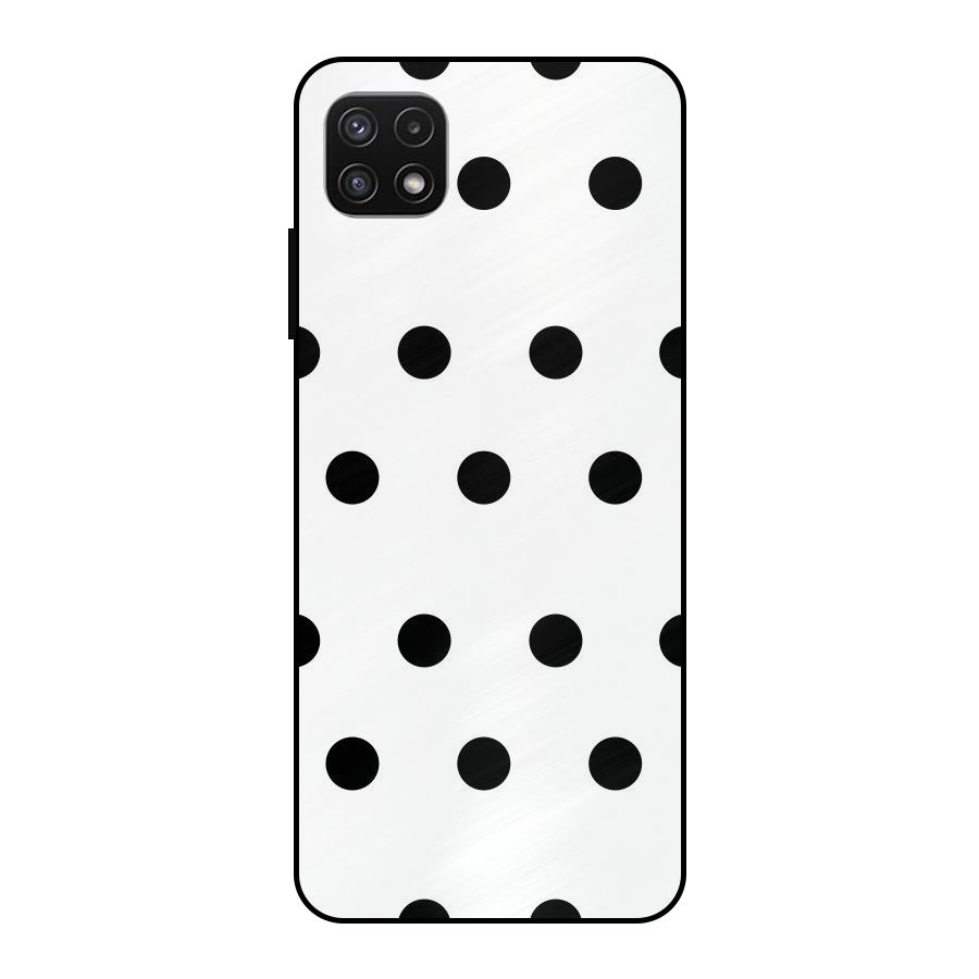 Royal Polka Dots Metal Back Case for Galaxy A22 5G