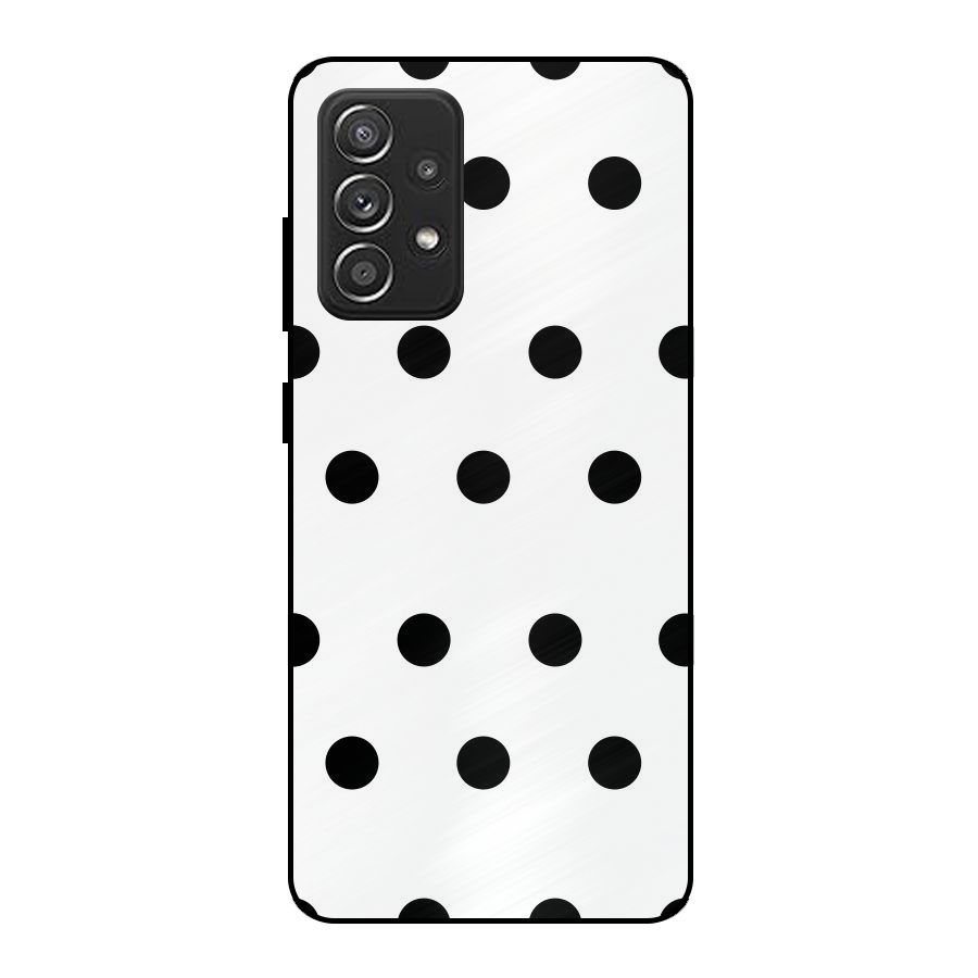 Royal Polka Dots Metal Back Case for Galaxy A52s 5G