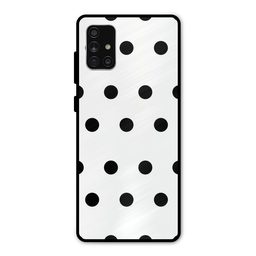 Royal Polka Dots Metal Back Case for Galaxy A71