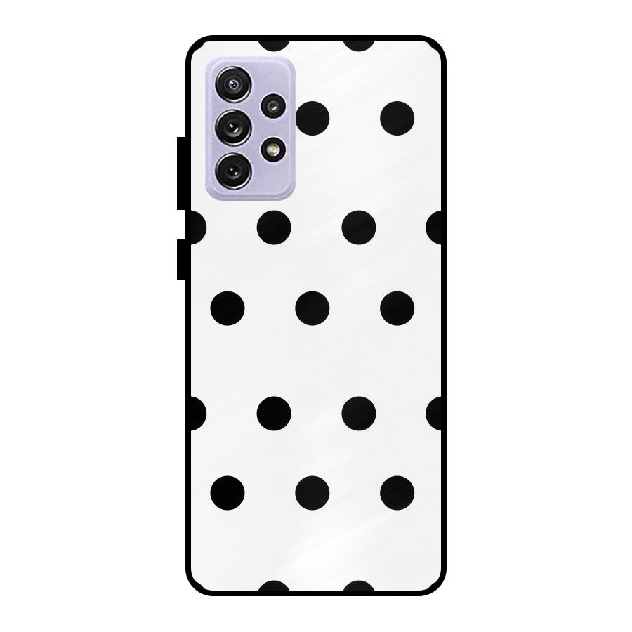 Royal Polka Dots Metal Back Case for Galaxy A72