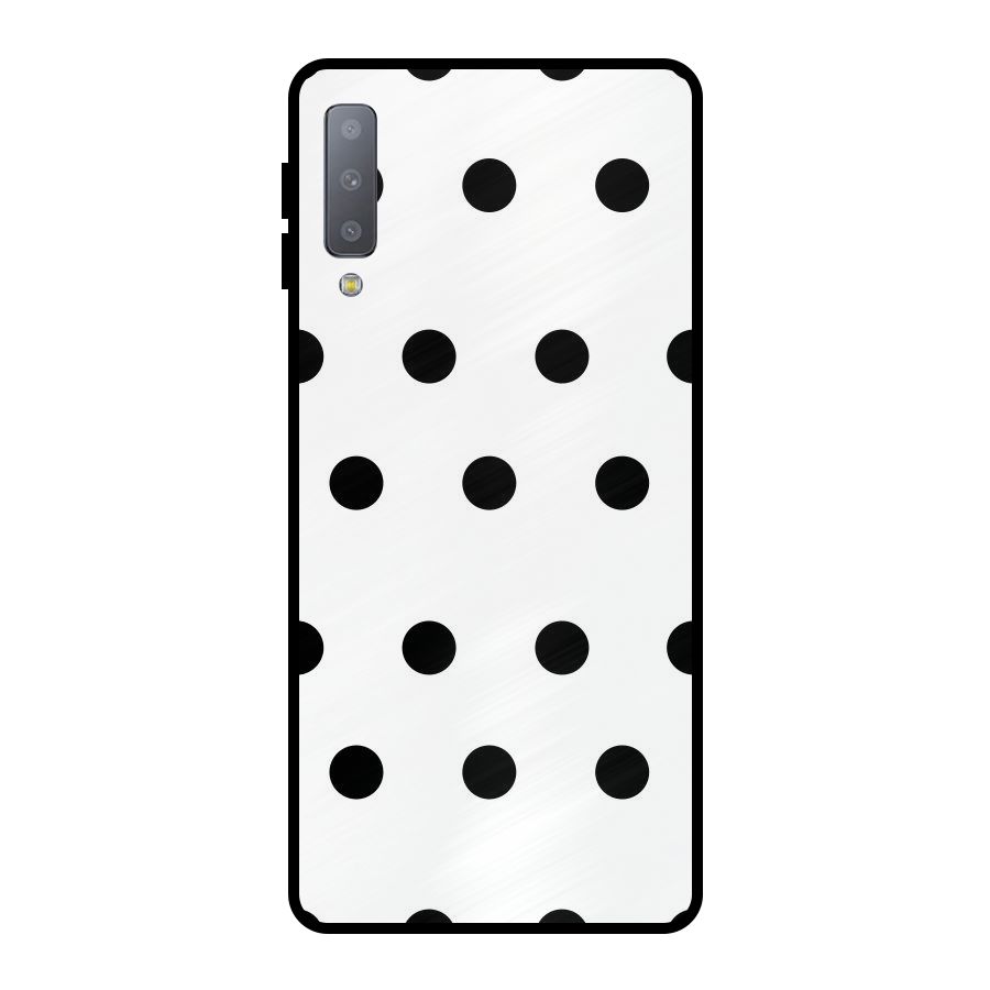 Royal Polka Dots Metal Back Case for Galaxy A7 (2018)