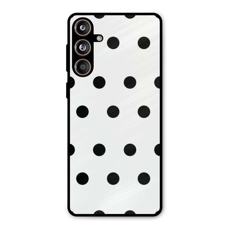 Royal Polka Dots Metal Back Case for Galaxy F55