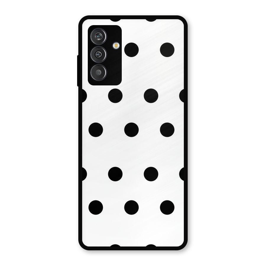 Royal Polka Dots Metal Back Case for Galaxy M14 5G