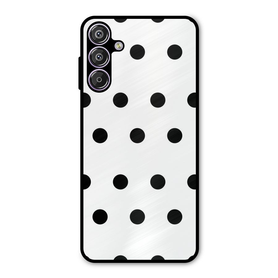 Royal Polka Dots Metal Back Case for Galaxy M15
