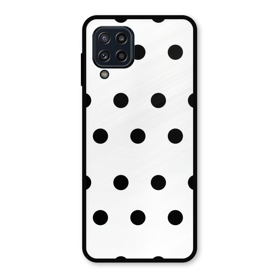 Royal Polka Dots Metal Back Case for Galaxy M32