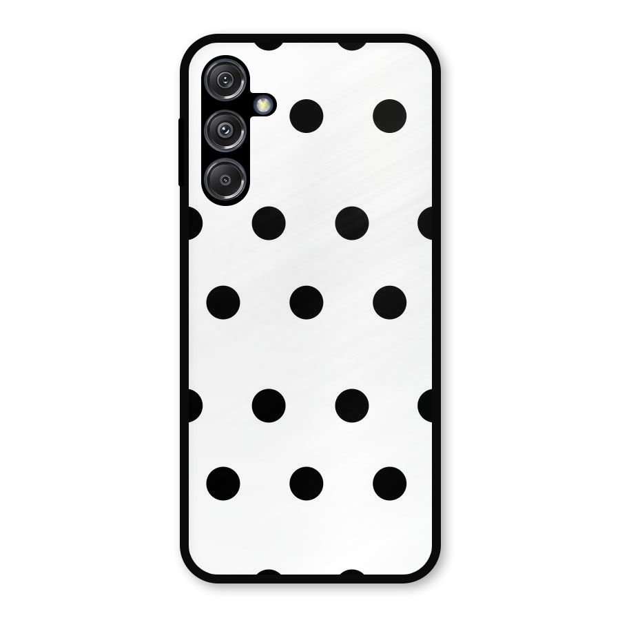 Royal Polka Dots Metal Back Case for Galaxy M34 5G