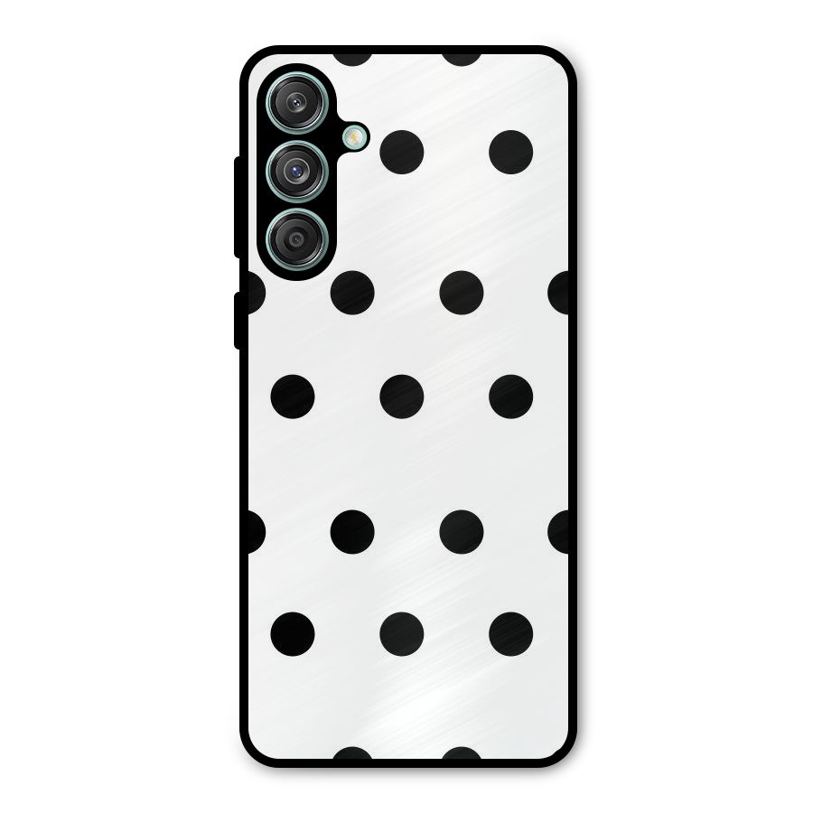 Royal Polka Dots Metal Back Case for Galaxy M55 5G
