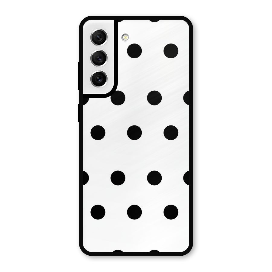Royal Polka Dots Metal Back Case for Galaxy S21 FE 5G
