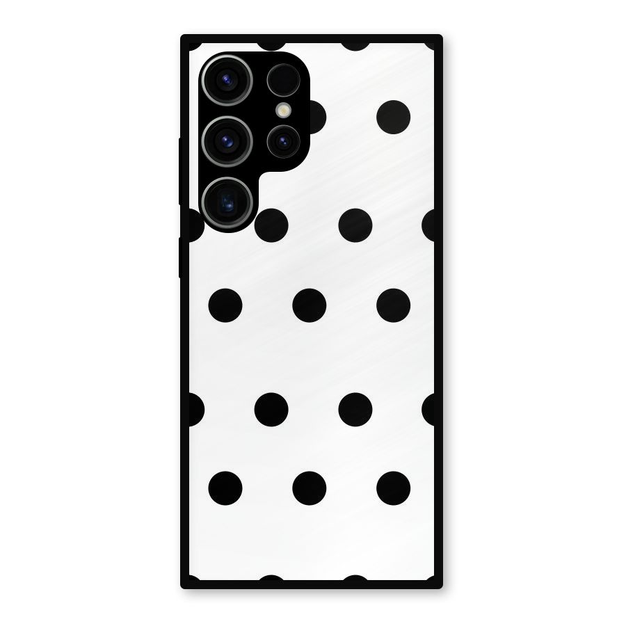 Royal Polka Dots Metal Back Case for Galaxy S23 Ultra